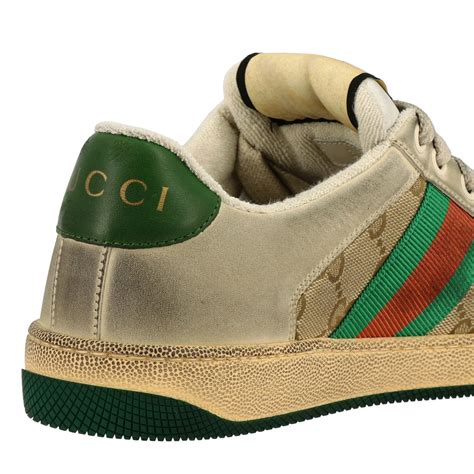 gucci tan trainers|gucci trainers for women.